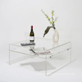 Acrylic Coffee Table with Shelf, Perspex TV Stand